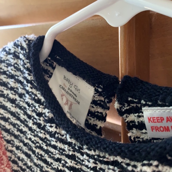 ZARA Contrasting Color Knit Dress - Picture 3 of 5